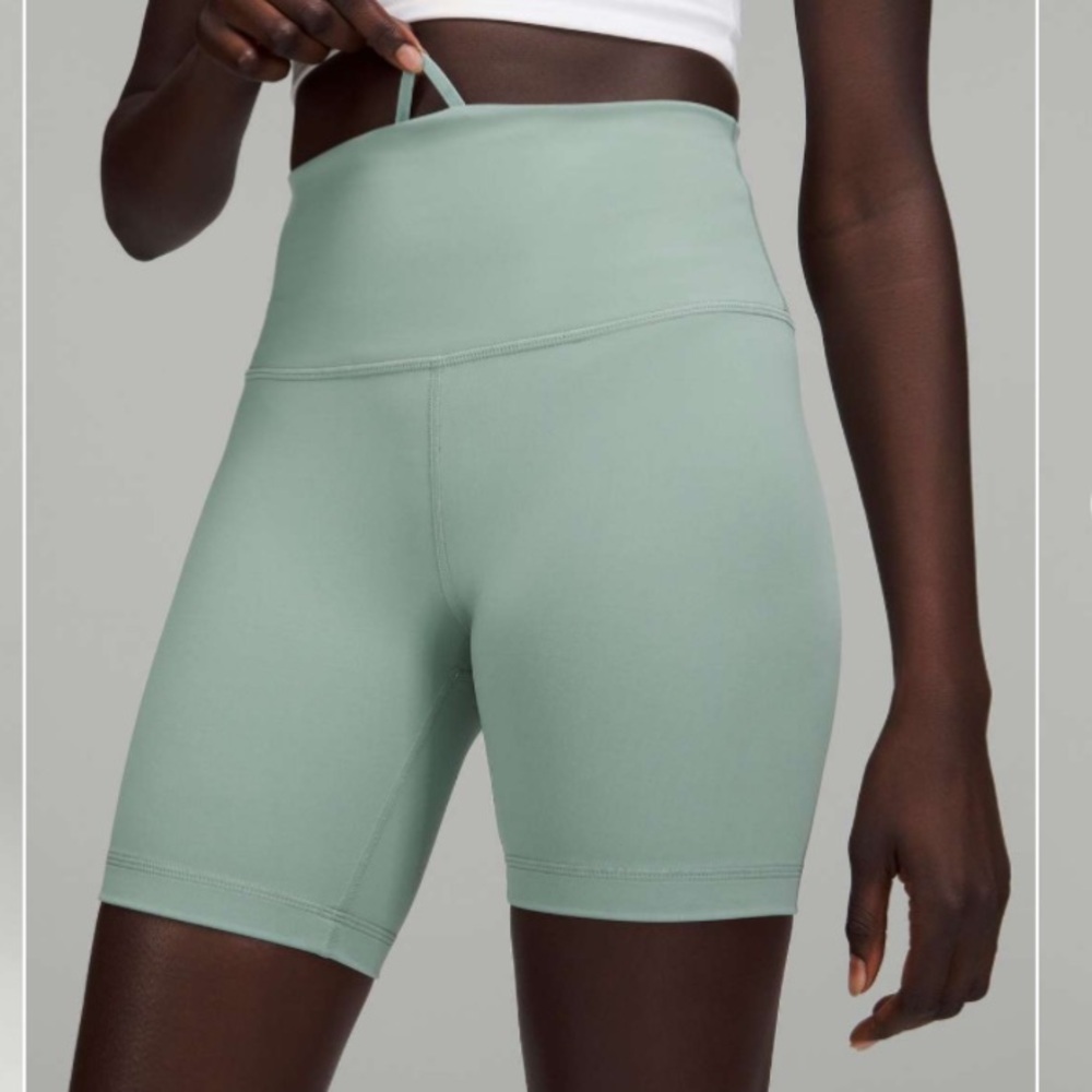 Lululemon Wunder Train High-Rise Short 6" Misty Glade Size 6